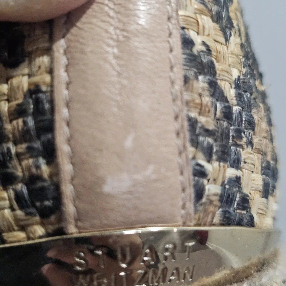 Stuart Weitzman Catalan Leopard Print Espadrilles Size 6